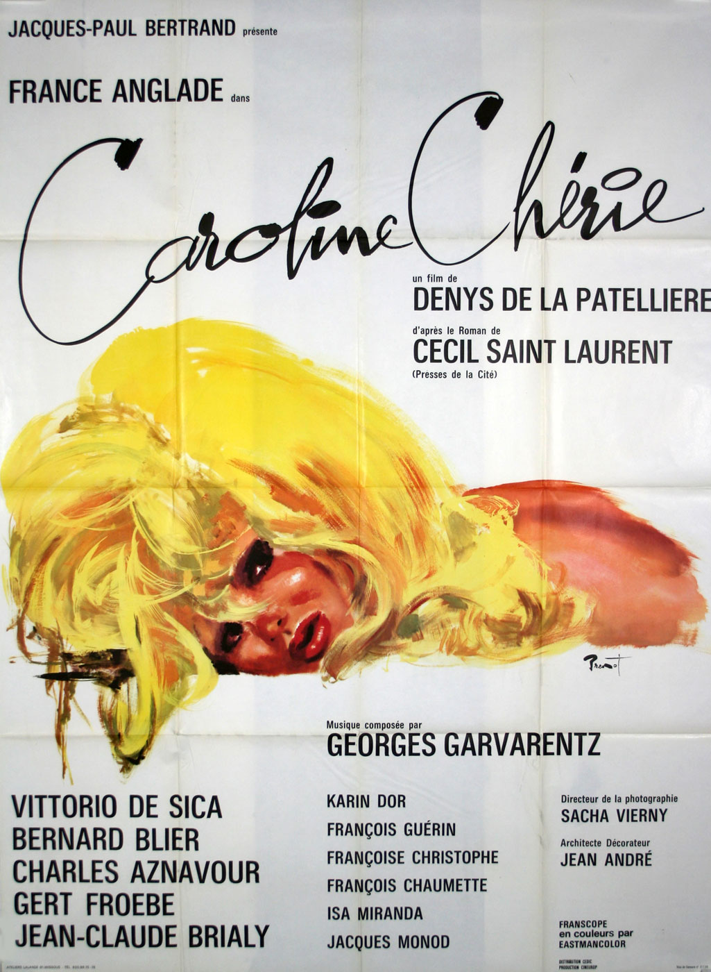 CAROLINE CHERIE with DENYS DE LA PATELLIERE (1967) - 47 x 63 in for 150 ...